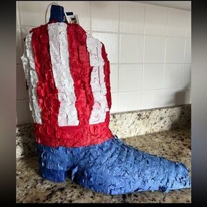 Patriotic Cowboy Boot Piñata